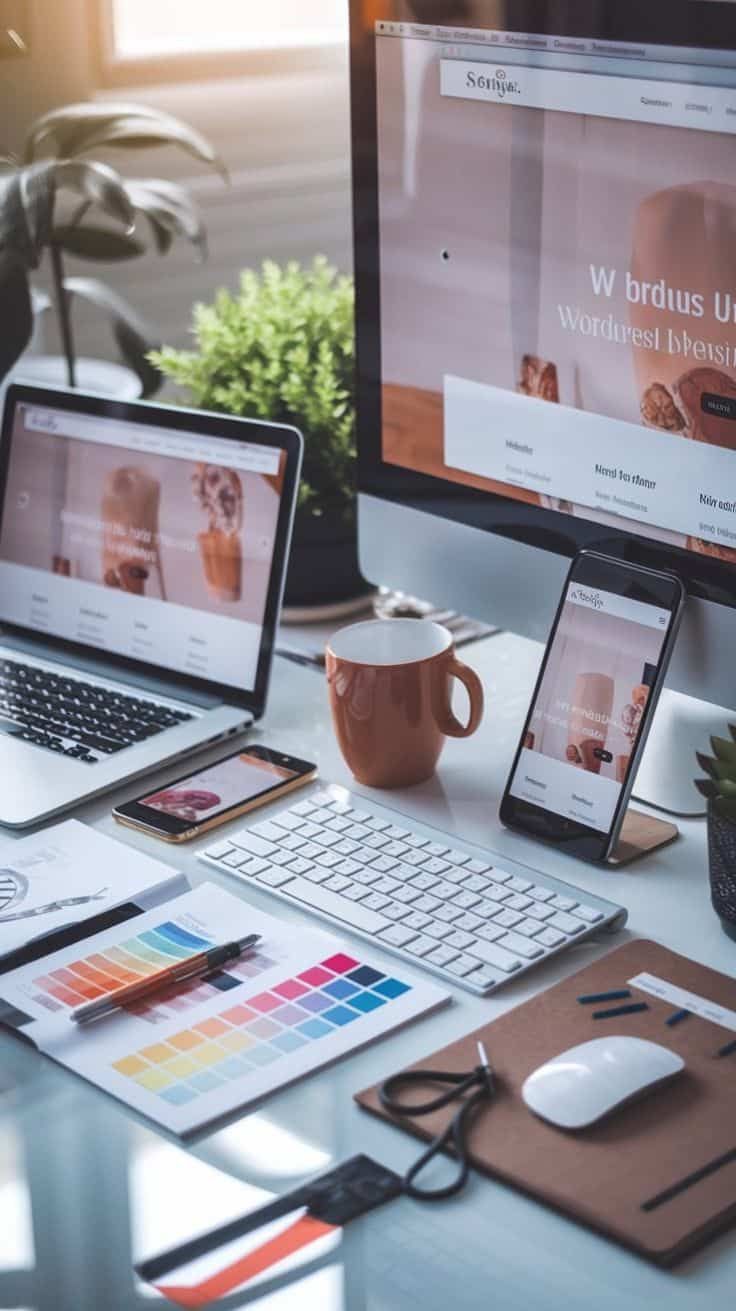 Équipe en réunion autour d'ordinateurs, illustration d'un article business